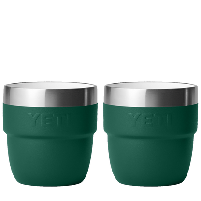 YETI 4 oz Rambler® Stackable Cups with DuraSip™ Ceramic Lining Black Forest Green 