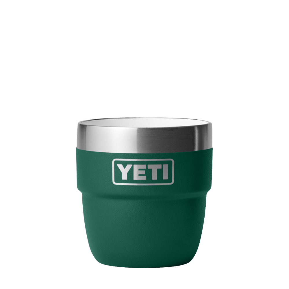 YETI 4 oz Rambler® Stackable Cups with DuraSip™ Ceramic Lining Black Forest Green 