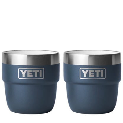 YETI 4 oz Rambler® Stackable Cups with DuraSip™ Ceramic Lining Navy 
