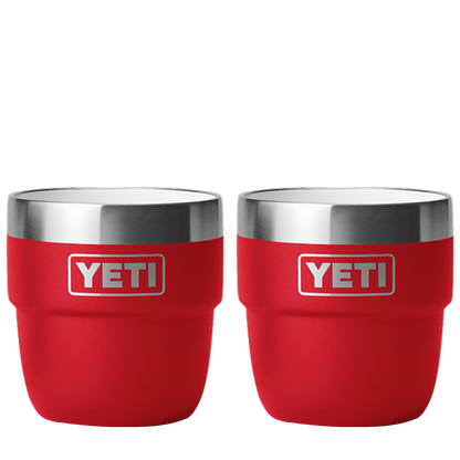 YETI 4 oz Rambler® Stackable Cups with DuraSip™ Ceramic Lining Rescue Red 