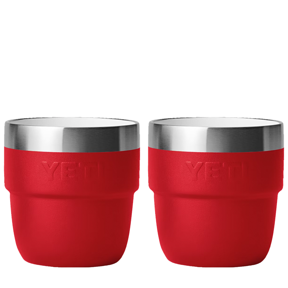 YETI 4 oz Rambler® Stackable Cups with DuraSip™ Ceramic Lining Rescue Red 