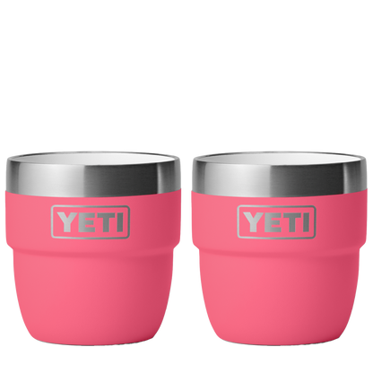 YETI 4 oz Rambler® Stackable Cups with DuraSip™ Ceramic Lining Tropical Pink 