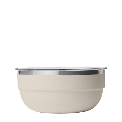 YETI Rambler® Insulated Bowl 4.5 qt Cape Taupe customization side front  