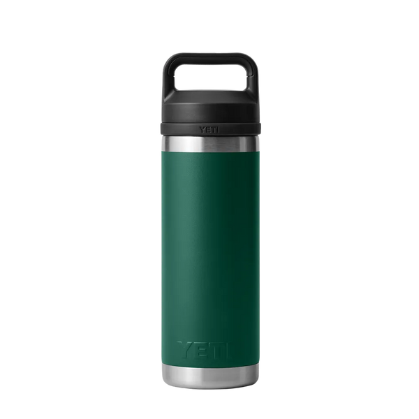 Yeti 18 oz Rambler Bottle with Chug Lid #color_black-forest-green