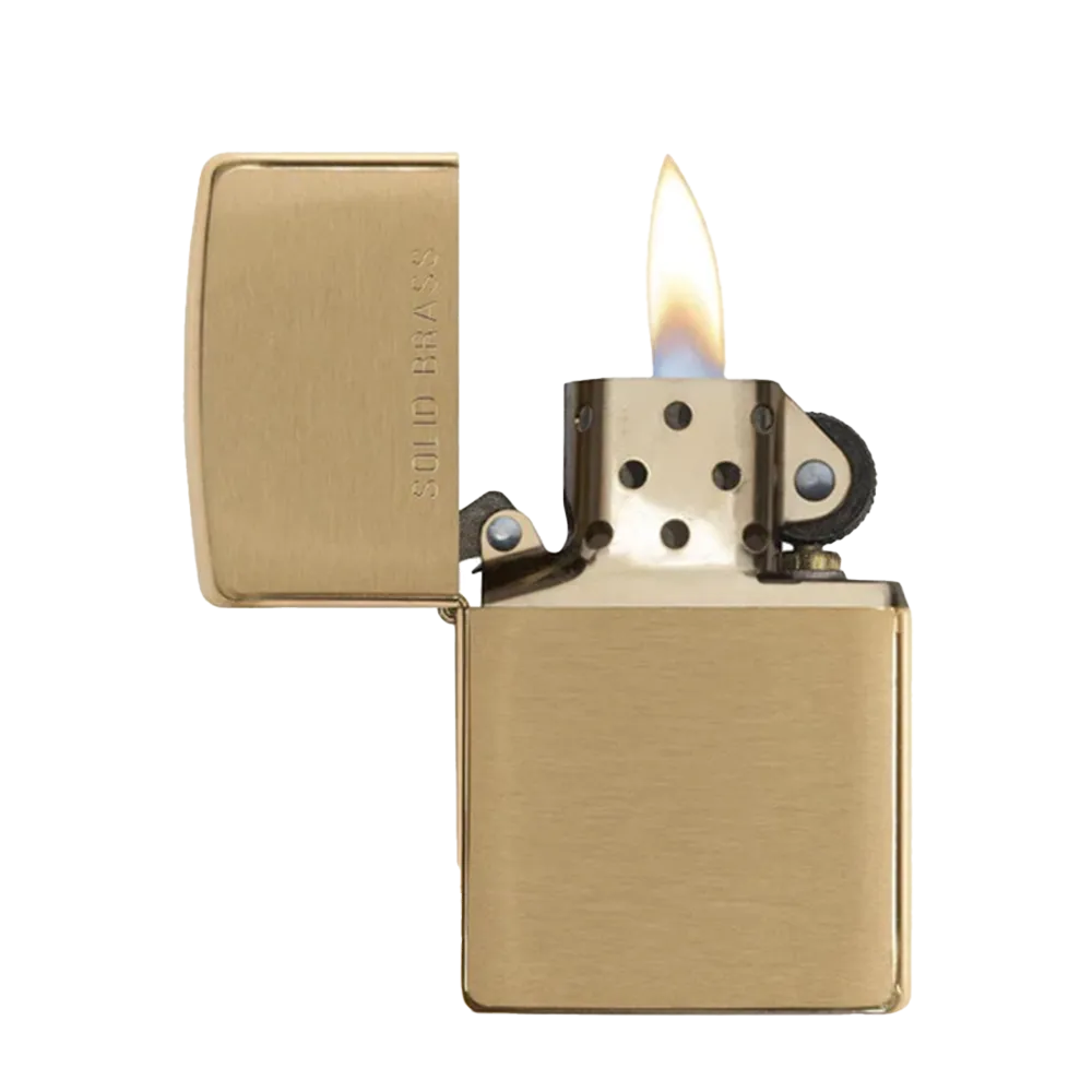 Zippo Classic Lighter in Brushed Brass 
