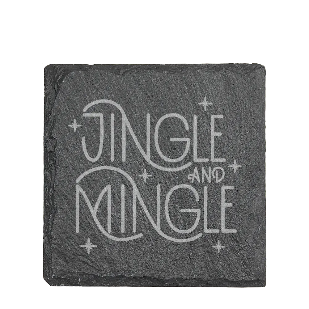 Jingle and Mingle Square Coaster