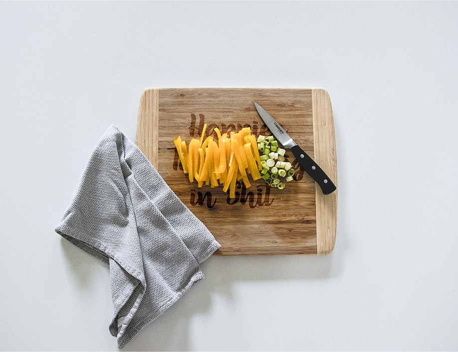 Two-Tone Bamboo Cutting Board