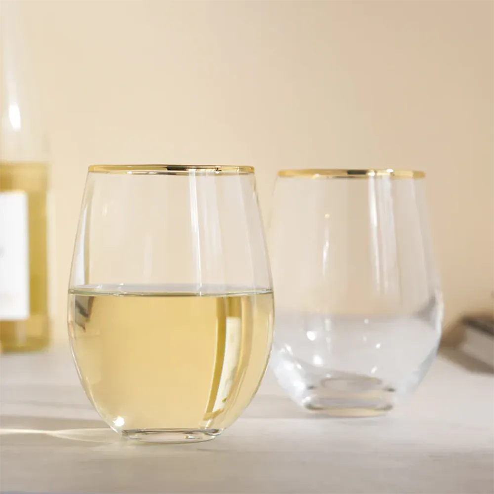 Gilded Stemless Wine | 18 oz