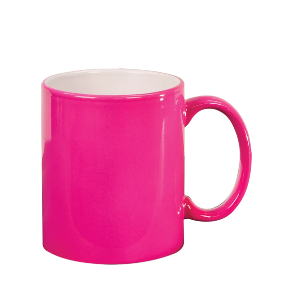 Customized Round Mug 11oz Mugs from Custom Branding #color_pink