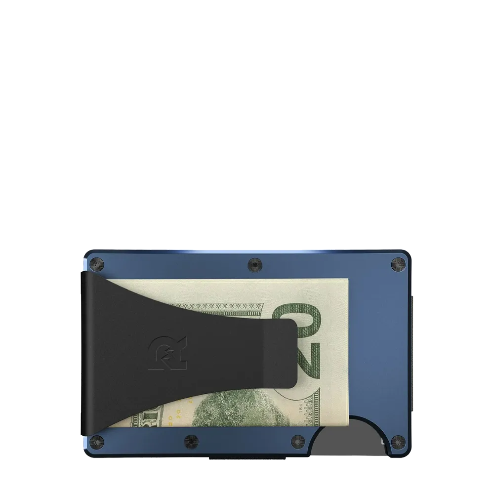 Personalized The Ridge Aluminum Wallet - Money Clip - Polar White