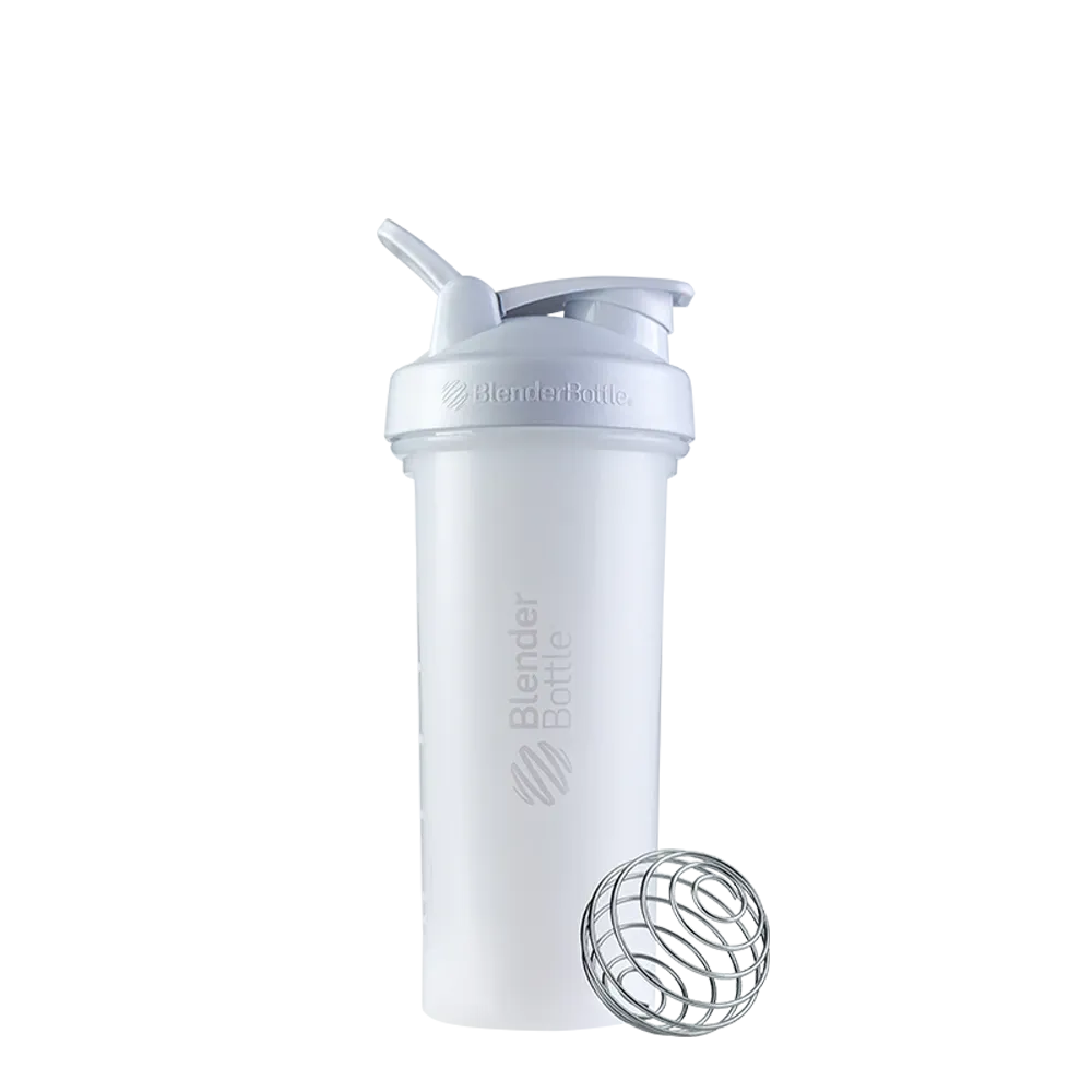 BlenderBottle Classic V2 Shaker Bottle, 28-Ounce, White