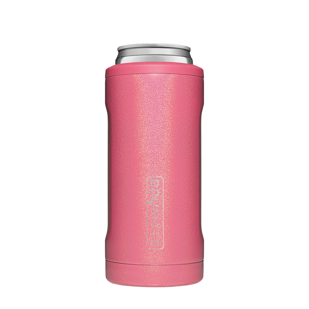 NEW BRUMATE Hopsulator Slim Glitter Merlot 12 oz Drink can koozie coozie  holder