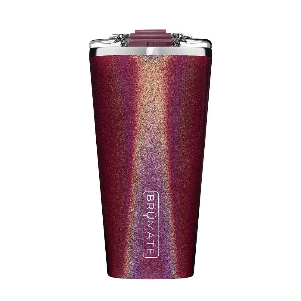 BruMate Imperial Pint | 20 oz - Glitter Merlot