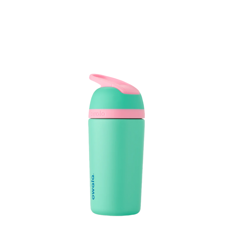 Owala Kids' Stainless Steel Flip Bottle - Teal & Pink - 14 oz