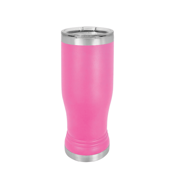 Customized Pilsner Pint 14 oz Tumblers from Polar Camel #color_pink