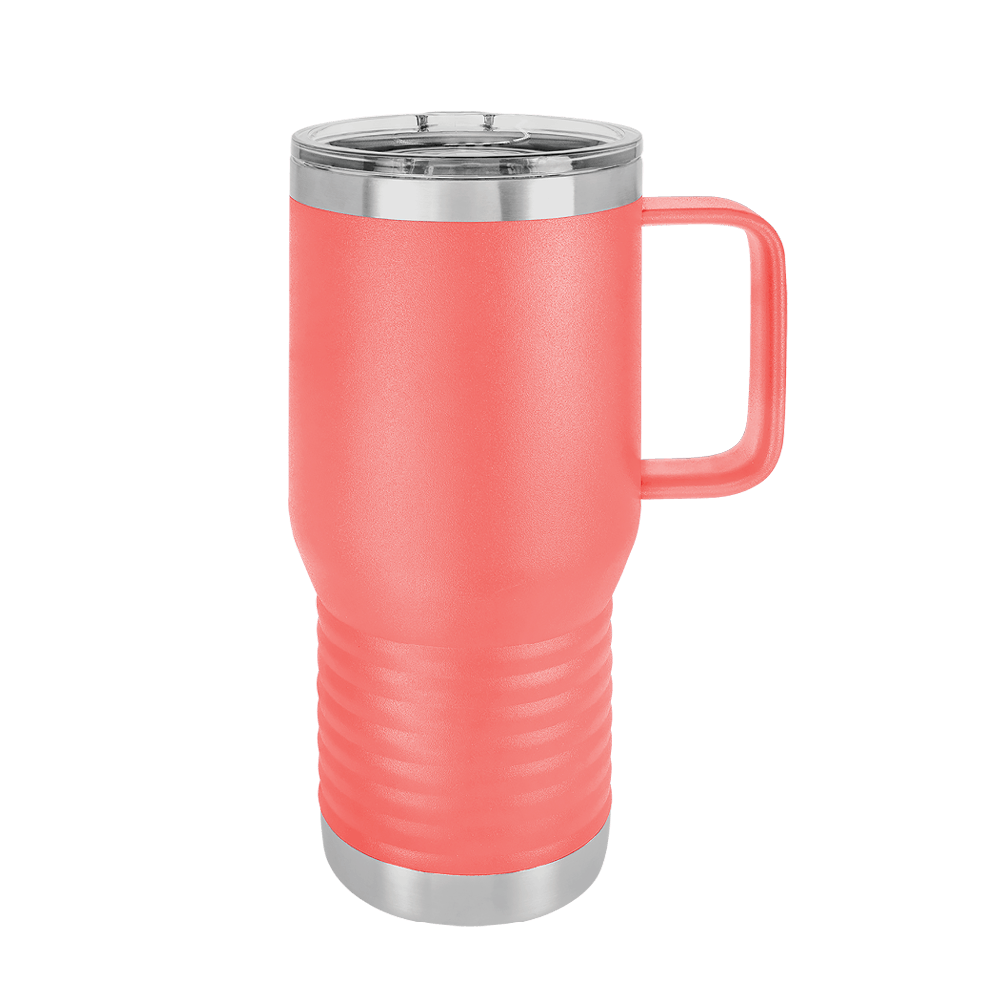 Custom Stainless Steel Travel Mugs with Handle, Design & Preview Online