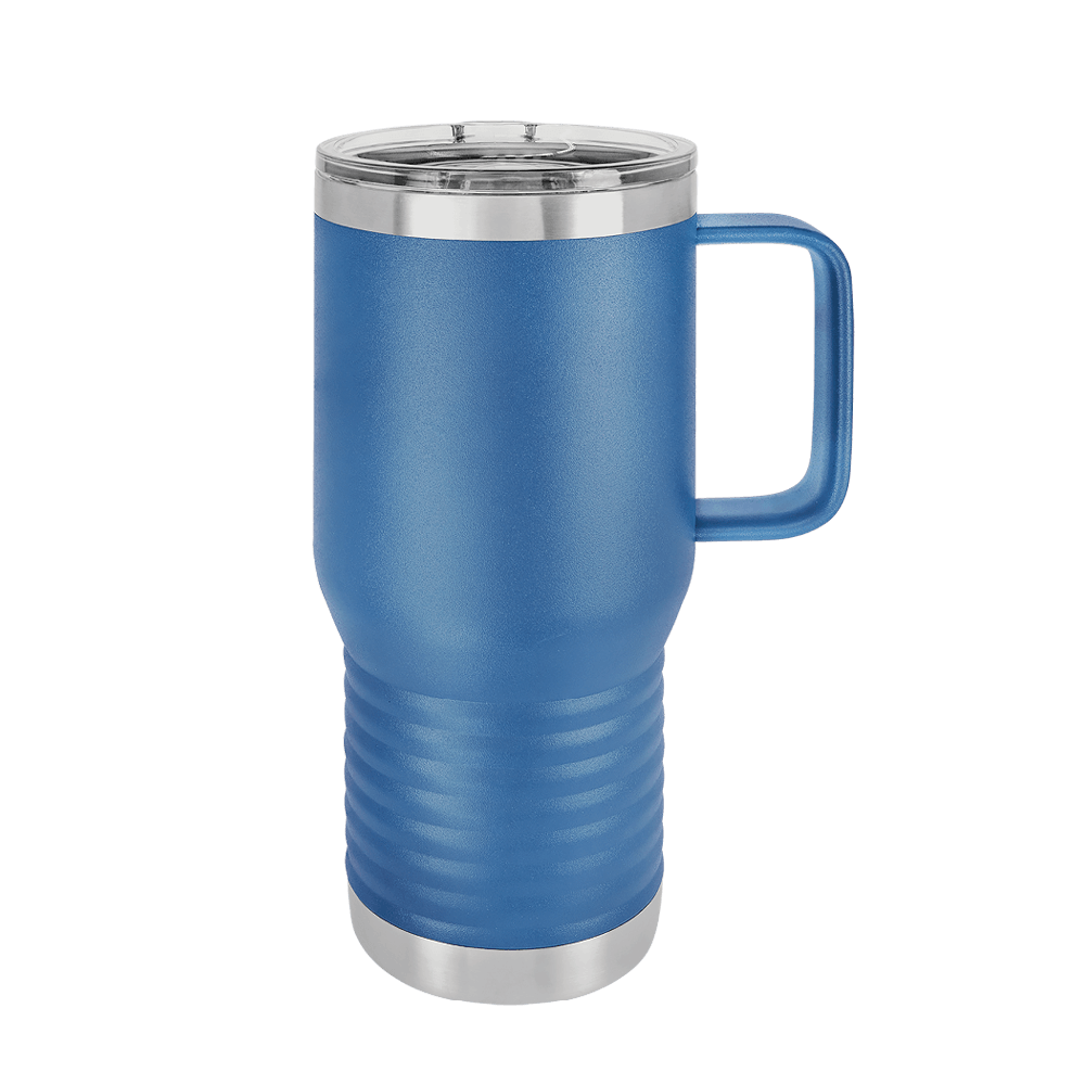Design Your Own 20 oz Stainless Steel Tumbler - Royal Blue - Single-Sided