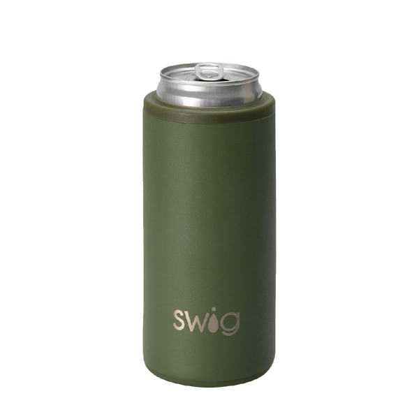 Customized Skinny Can Holder Can & Bottle Sleeves from Swig #color_od-green
