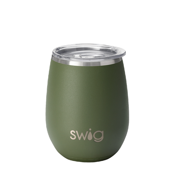 Customized Wine Tumbler 14 oz Tumblers from Swig #color_od-green