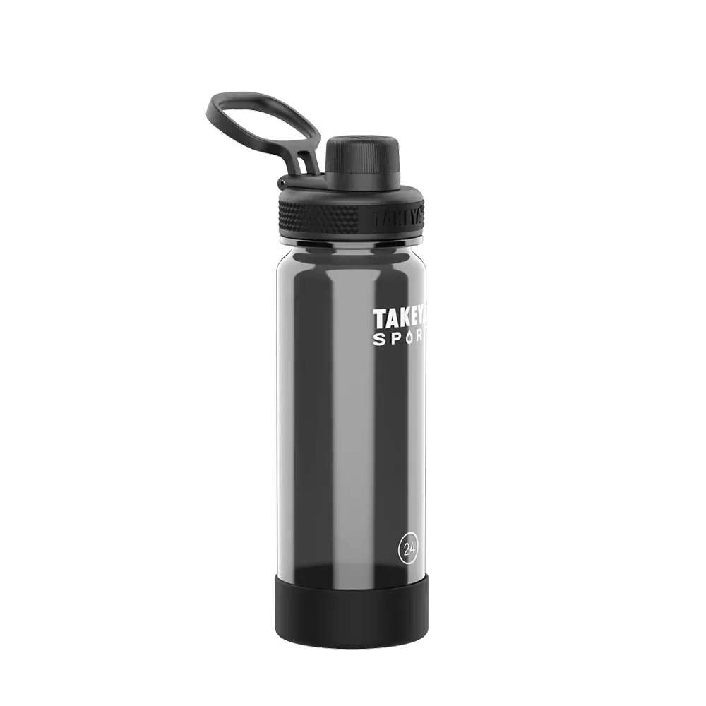 Takeya Tritan Sport 24 oz. Water Bottle with Spout Lid, Grand Slam Black