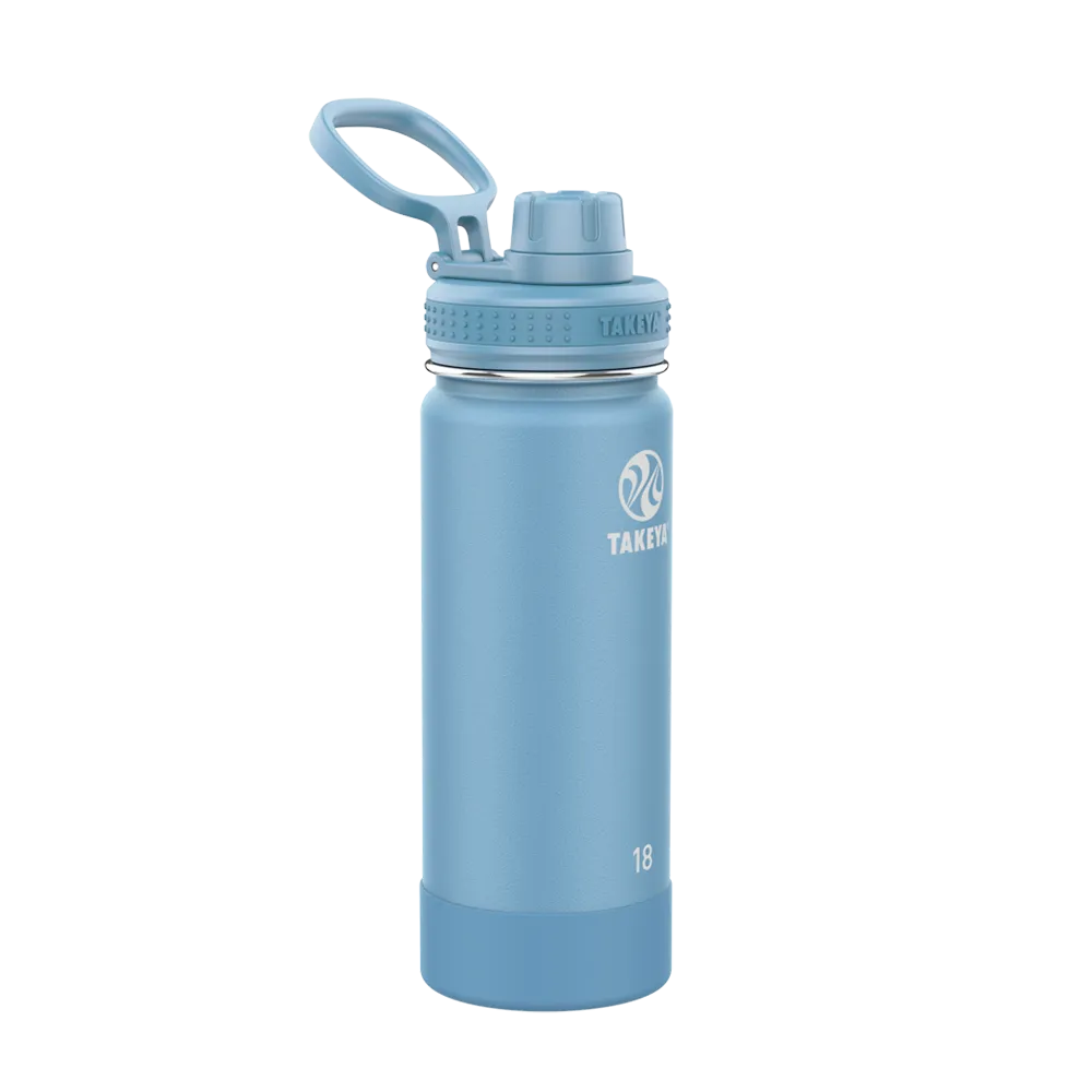 Customized Actives Water Bottle Spout Lid 18 oz Water Bottles from Takeya 