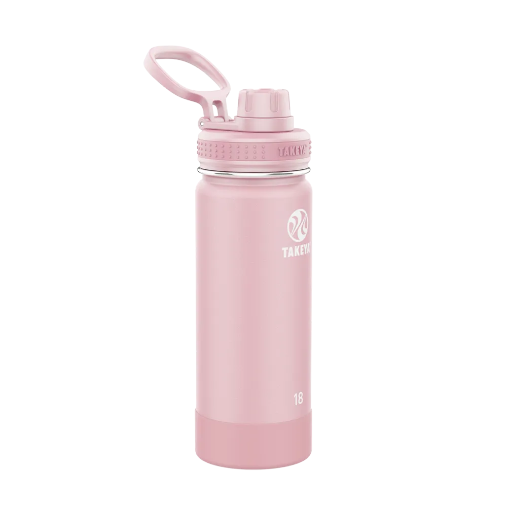 Customized Actives Water Bottle Spout Lid 18 oz Water Bottles from Takeya 