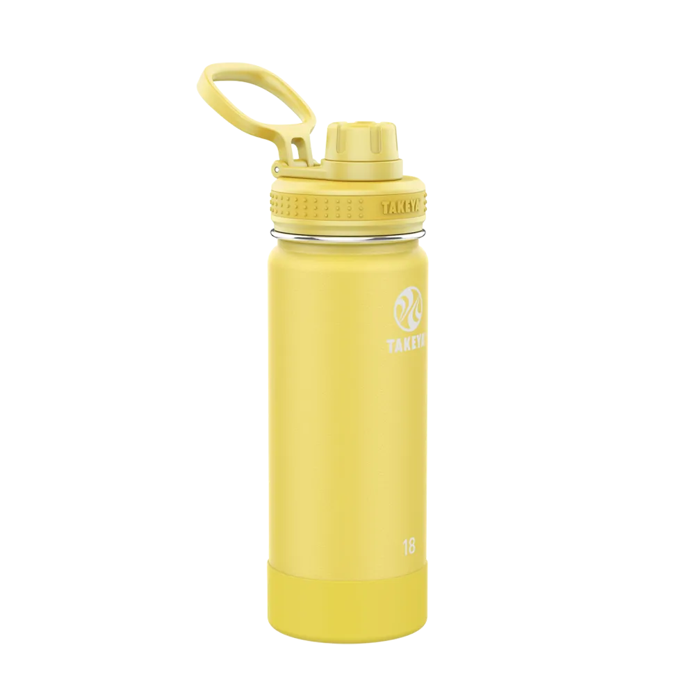 Customized Actives Water Bottle Spout Lid 18 oz Water Bottles from Takeya 