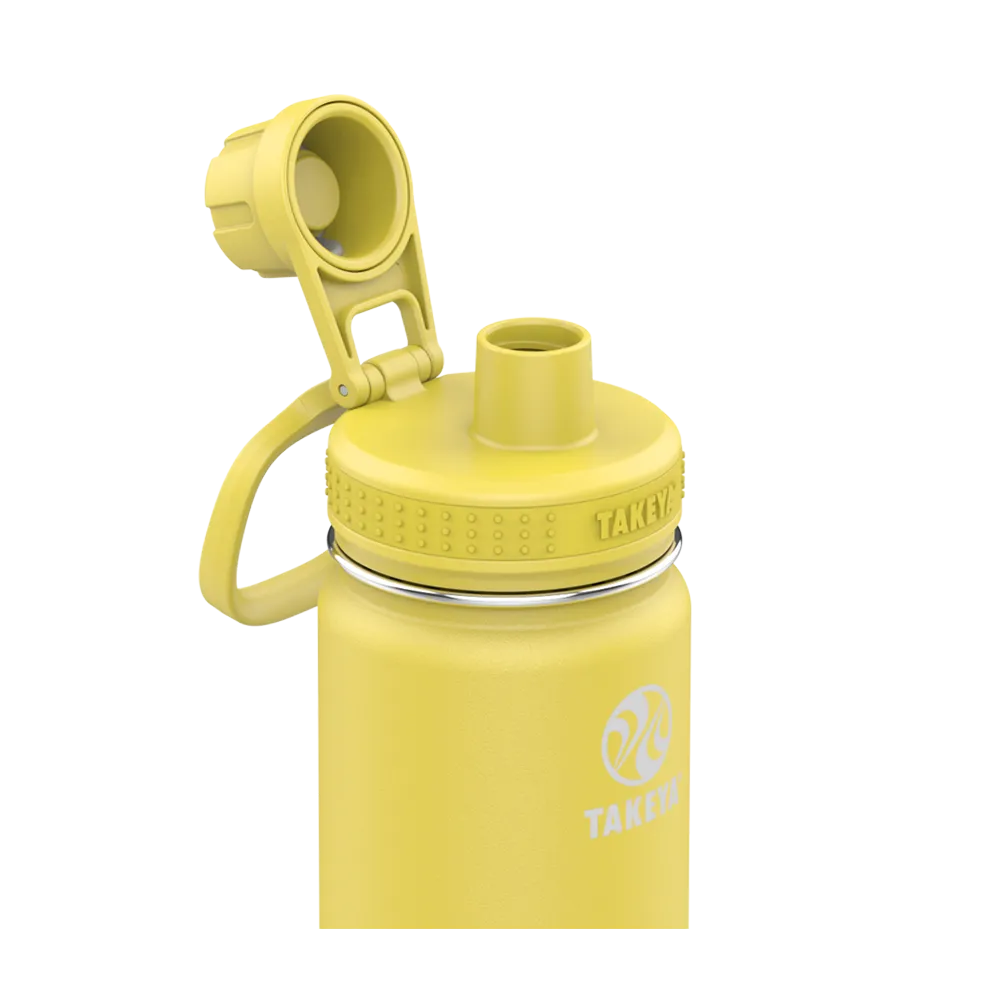 Customized Actives Water Bottle Spout Lid 18 oz Water Bottles from Takeya 