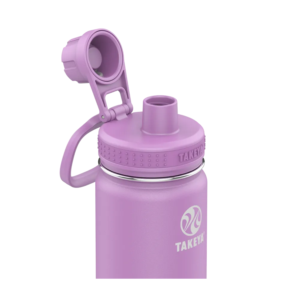 Customized Actives Water Bottle Spout Lid 18 oz Water Bottles from Takeya 