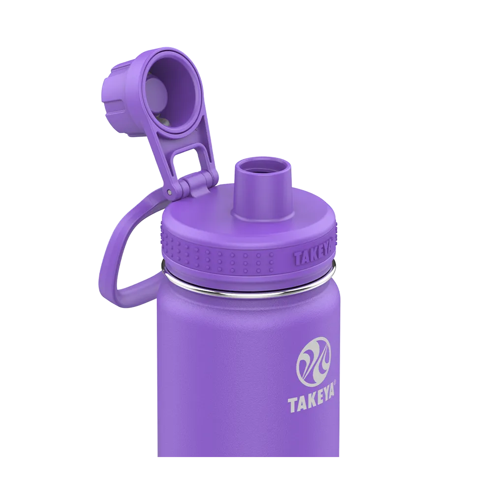 Customized Actives Water Bottle Spout Lid 18 oz Water Bottles from Takeya 