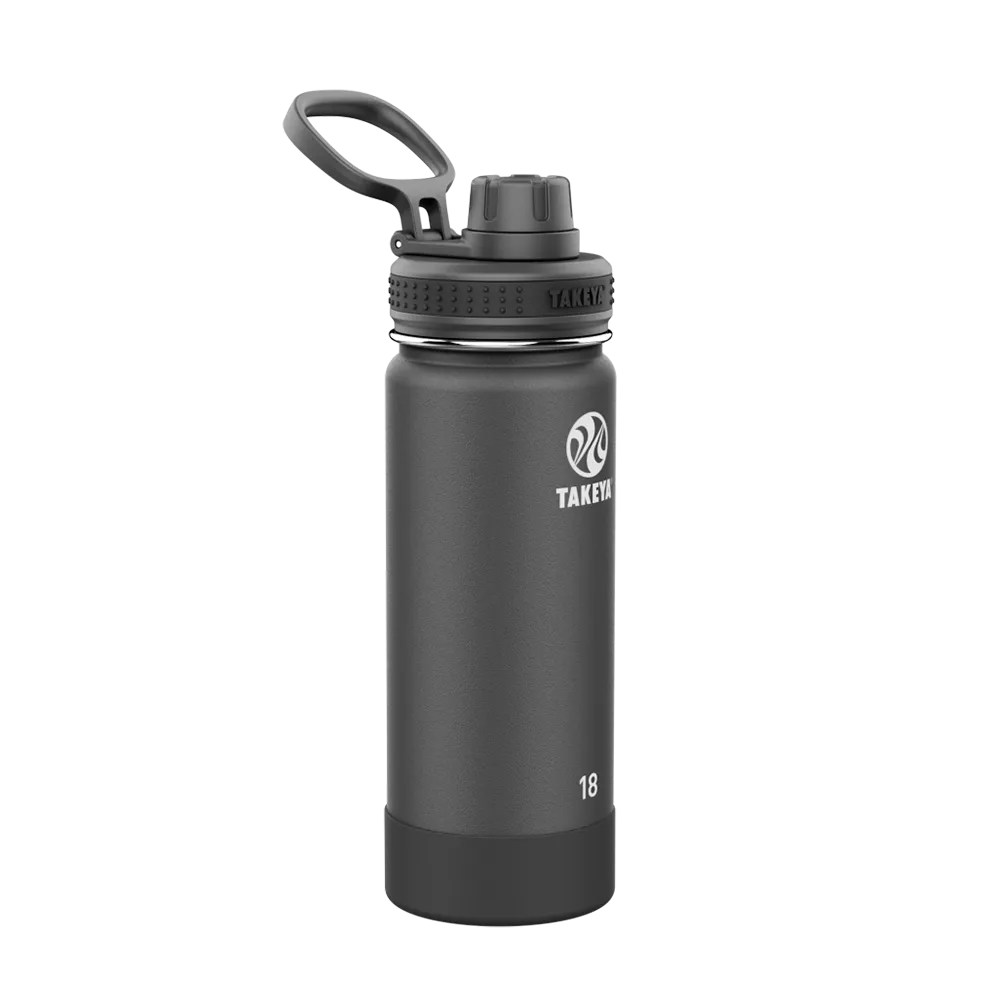 Customized Actives Water Bottle Spout Lid 18 oz Water Bottles from Takeya 