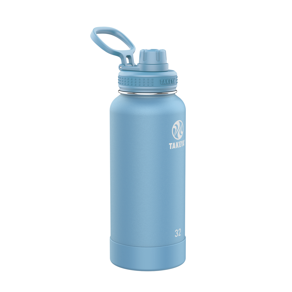 Customized Actives Water Bottle Spout Lid 32 oz Water Bottles from Takeya 