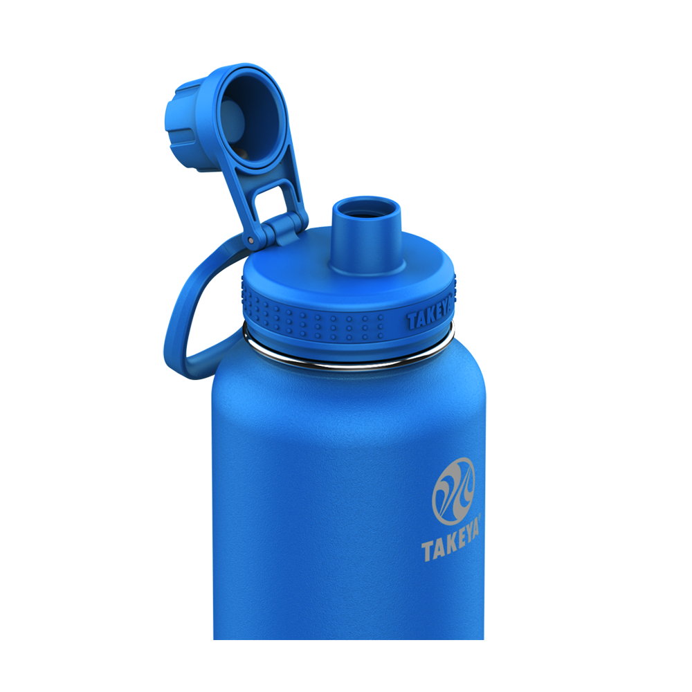 Customized Actives Water Bottle Spout Lid 32 oz Water Bottles from Takeya 