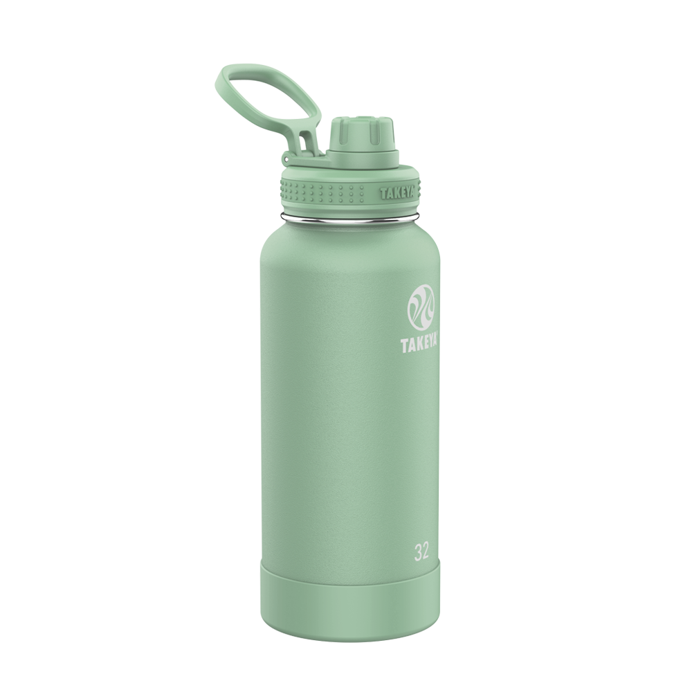 Customized Actives Water Bottle Spout Lid 32 oz Water Bottles from Takeya 