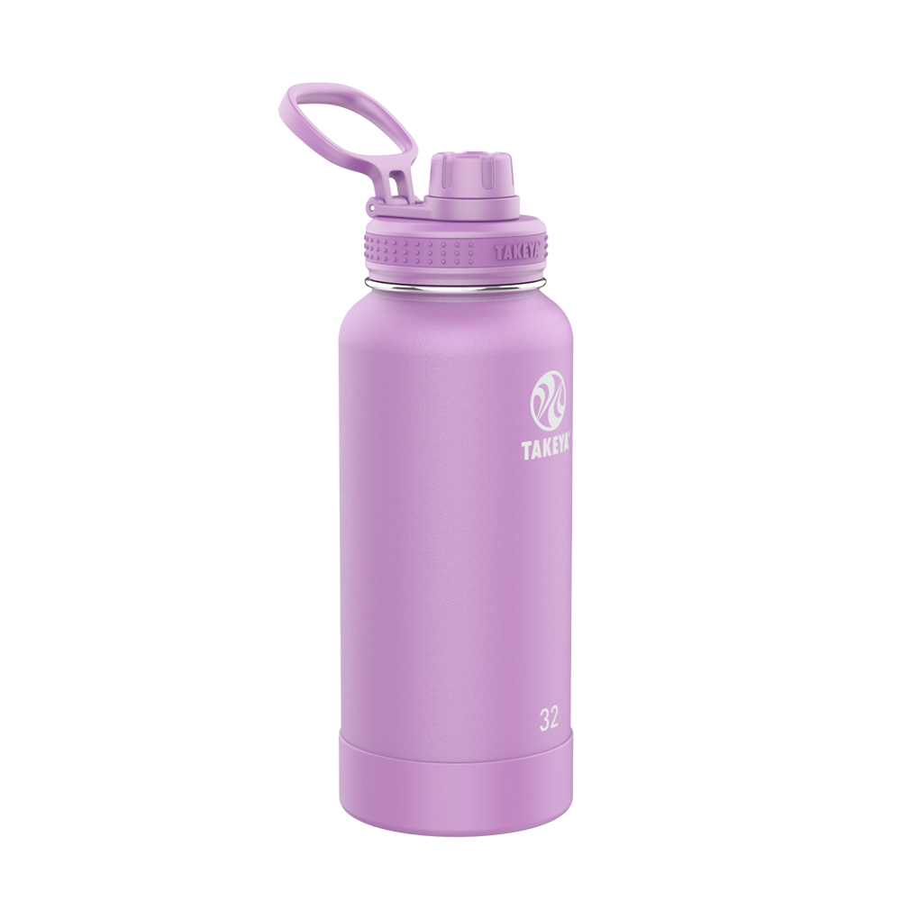 Customized Actives Water Bottle Spout Lid 32 oz Water Bottles from Takeya 