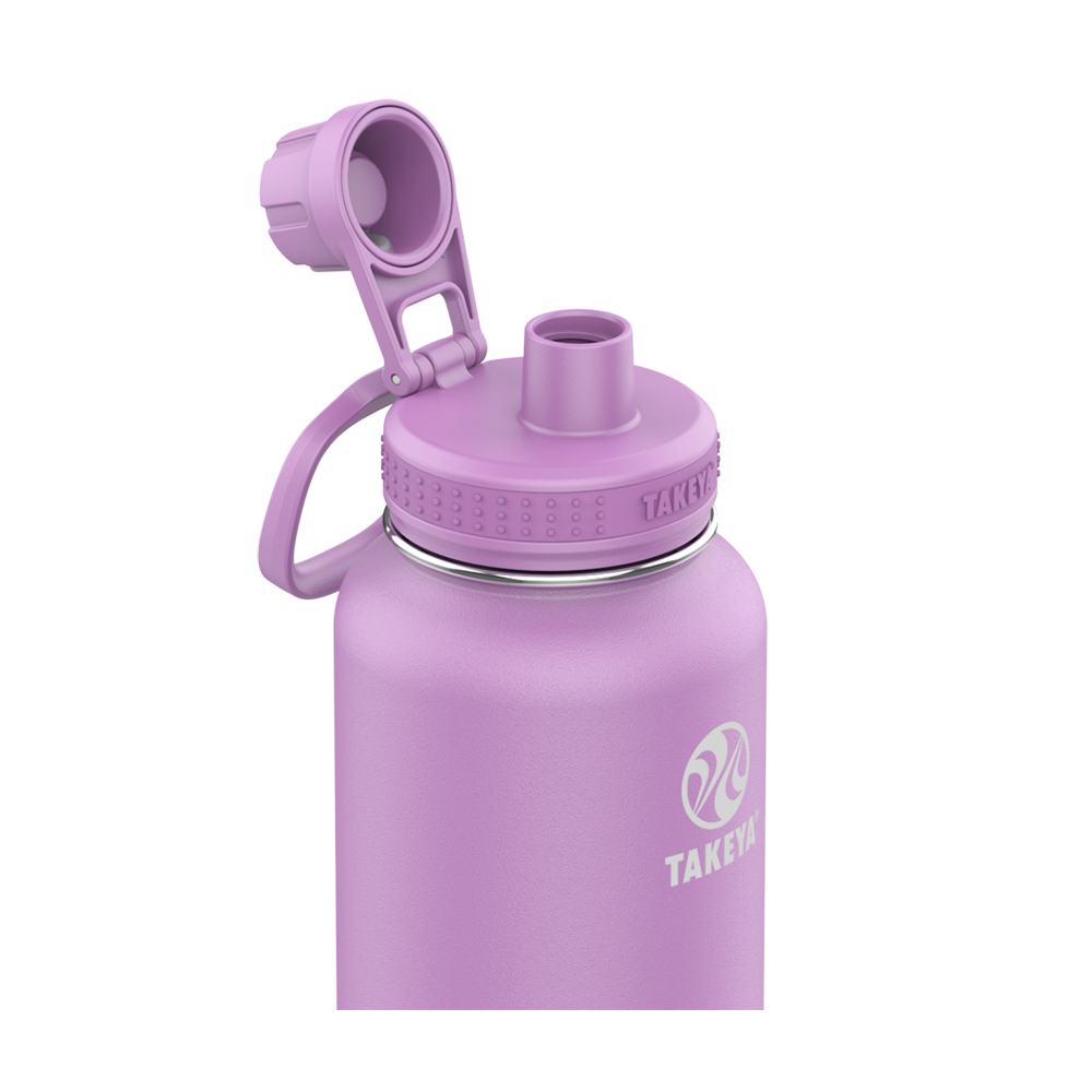 Customized Actives Water Bottle Spout Lid 32 oz Water Bottles from Takeya 