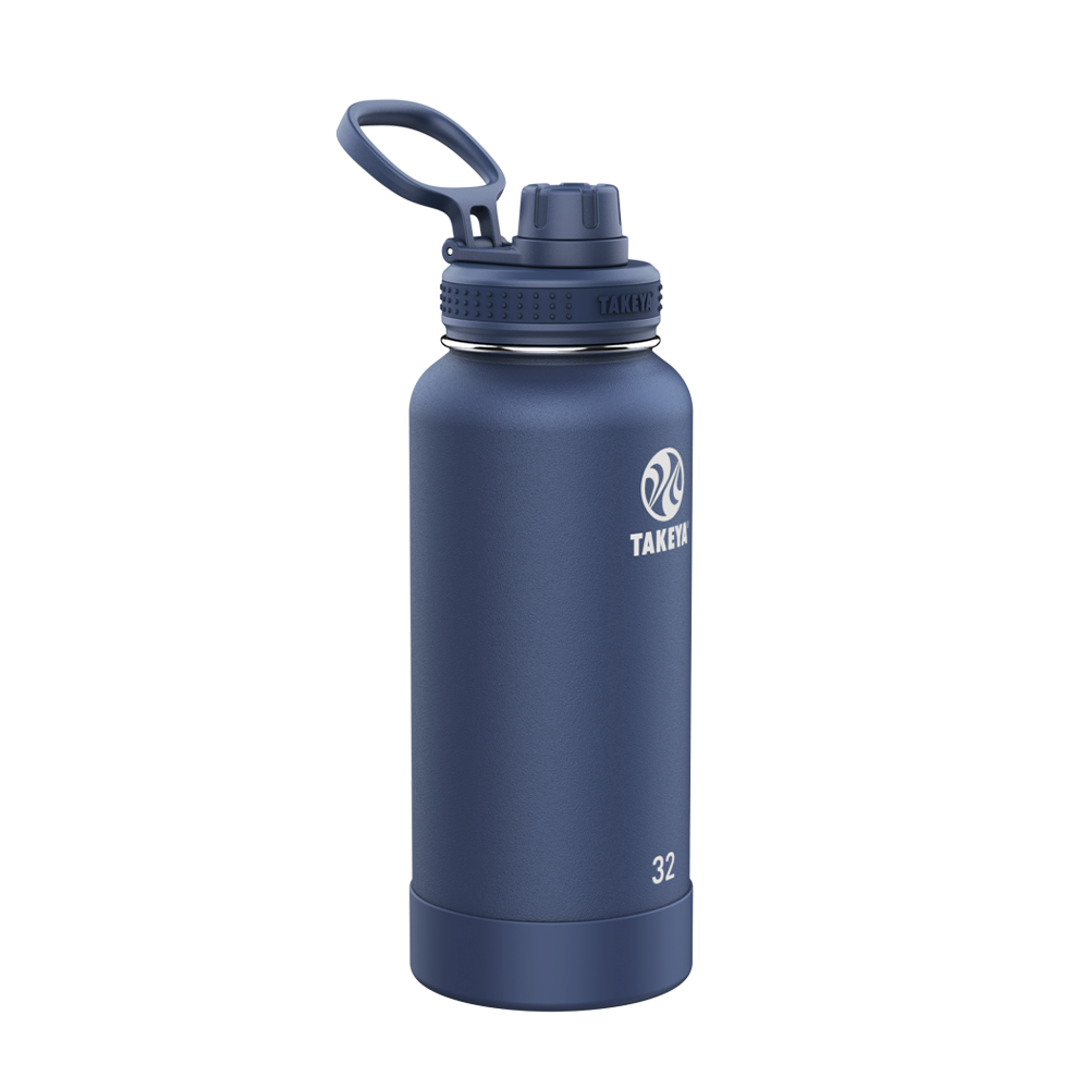 Customized Actives Water Bottle Spout Lid 32 oz Water Bottles from Takeya 