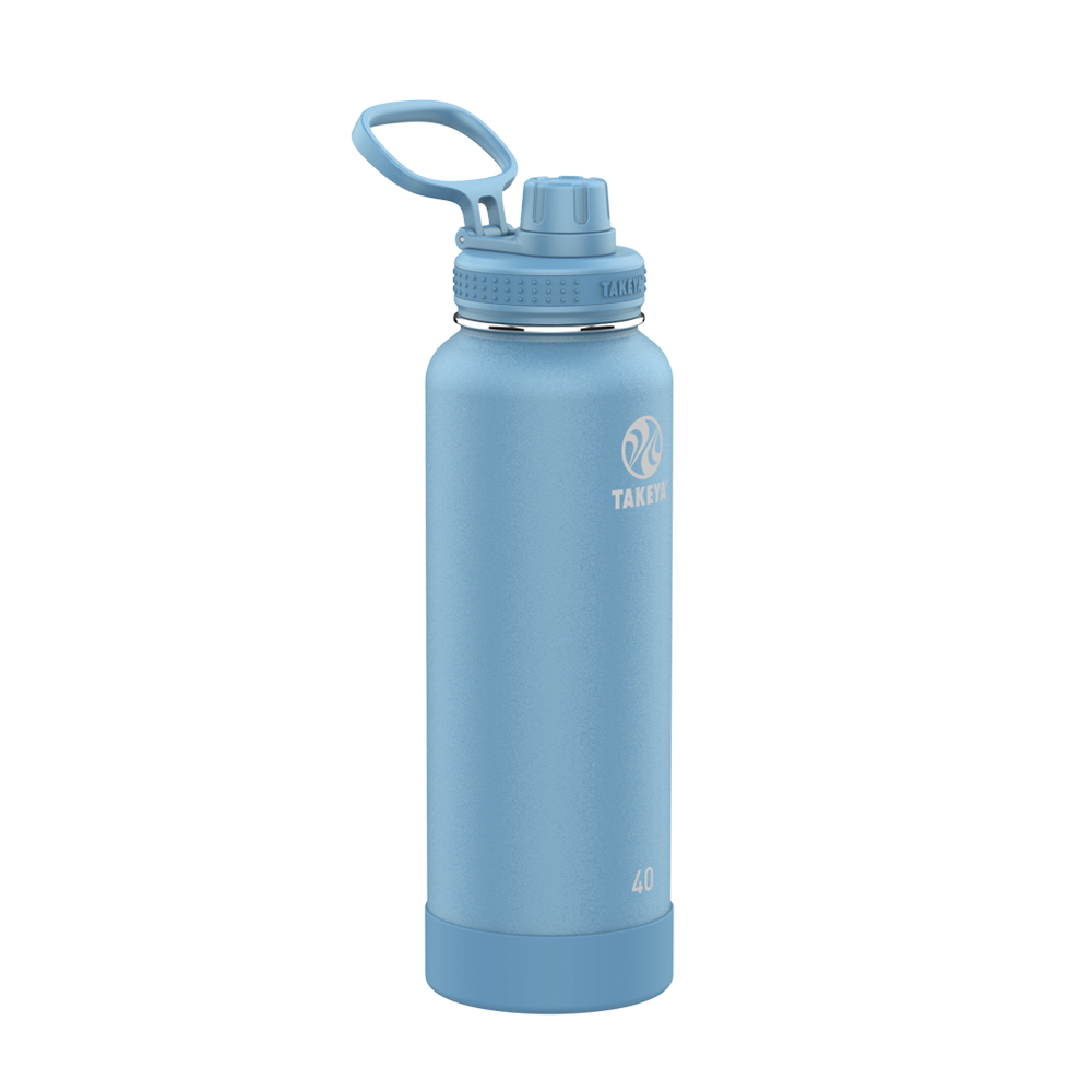 Customized Actives Water Bottle Spout Lid 40 oz Water Bottles from Takeya 