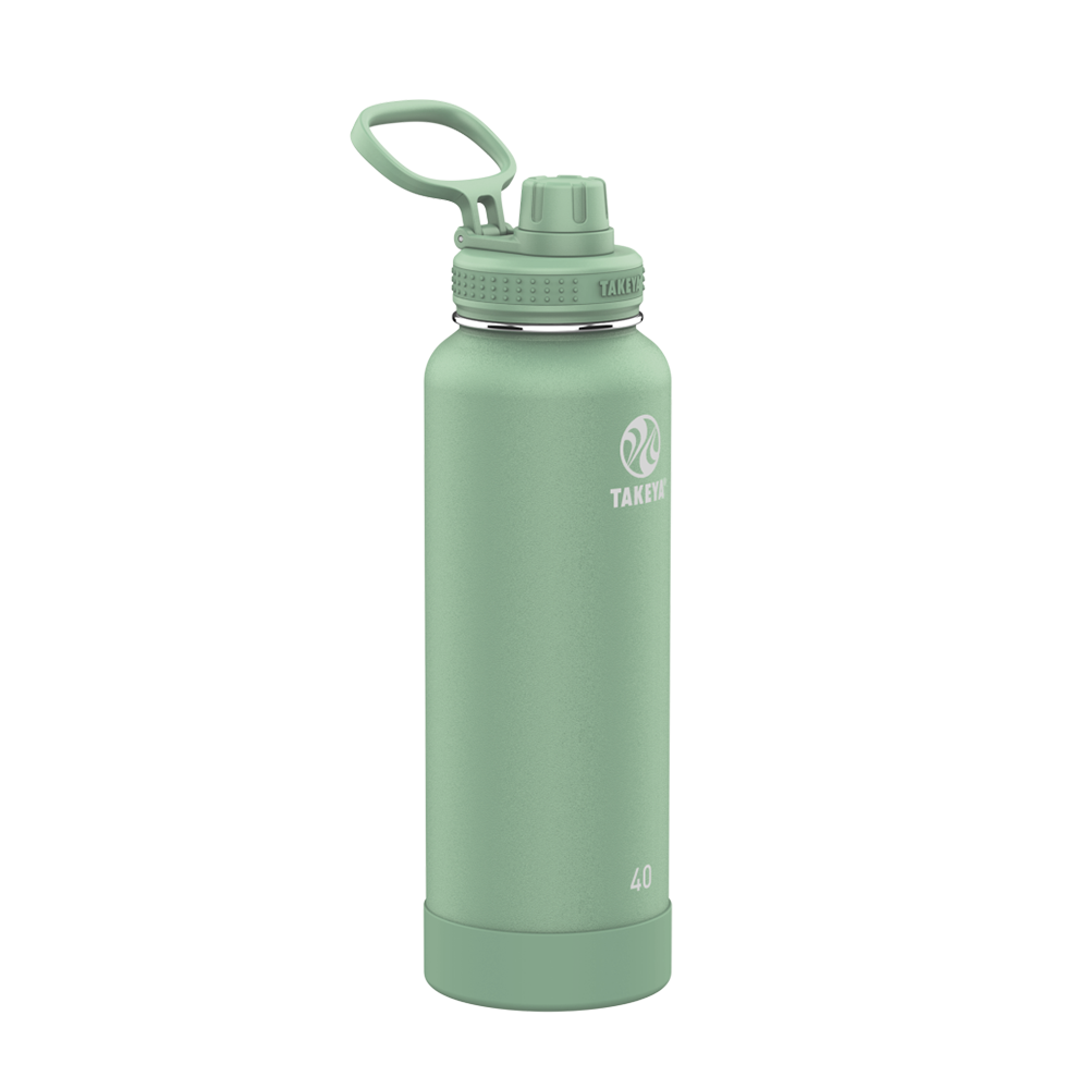 Customized Actives Water Bottle Spout Lid 40 oz Water Bottles from Takeya 
