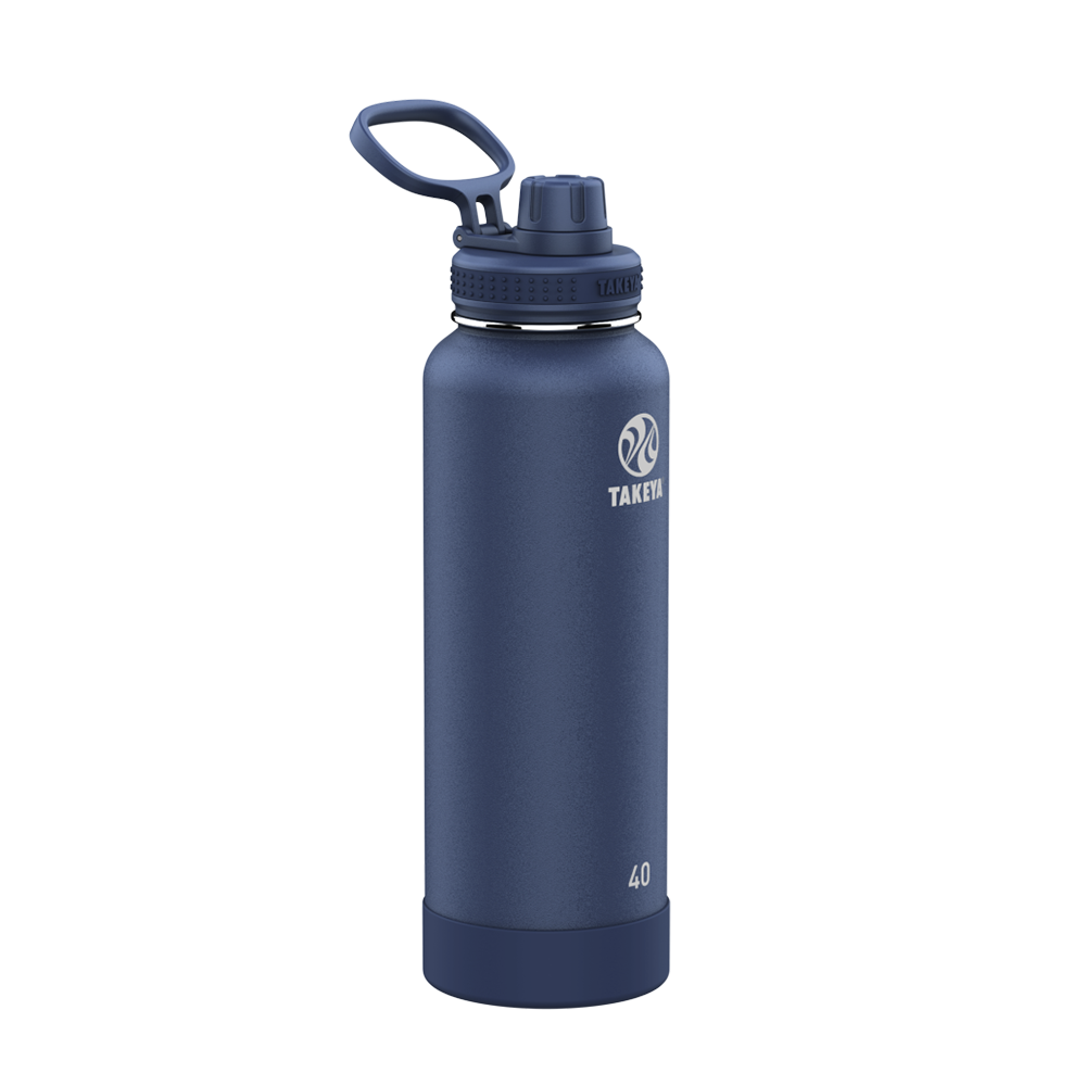 Customized Actives Water Bottle Spout Lid 40 oz Water Bottles from Takeya 