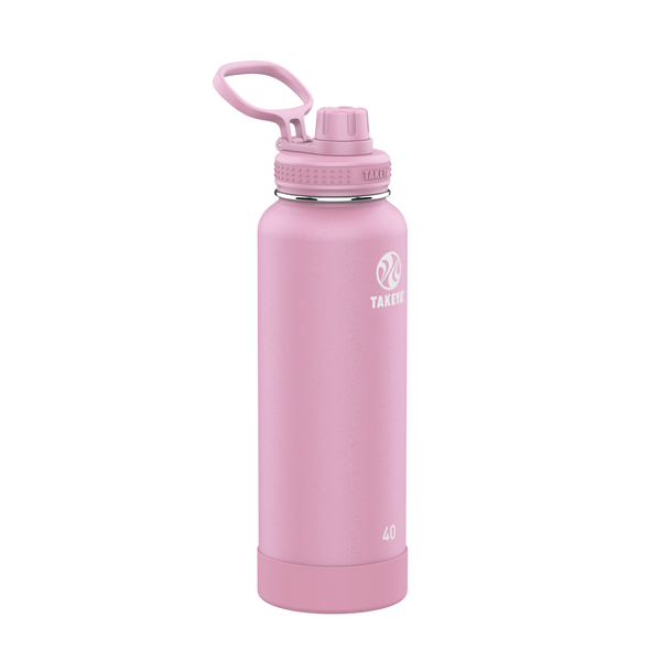 Customized Actives Water Bottle Spout Lid 40 oz Water Bottles from Takeya #color_pink-lavender