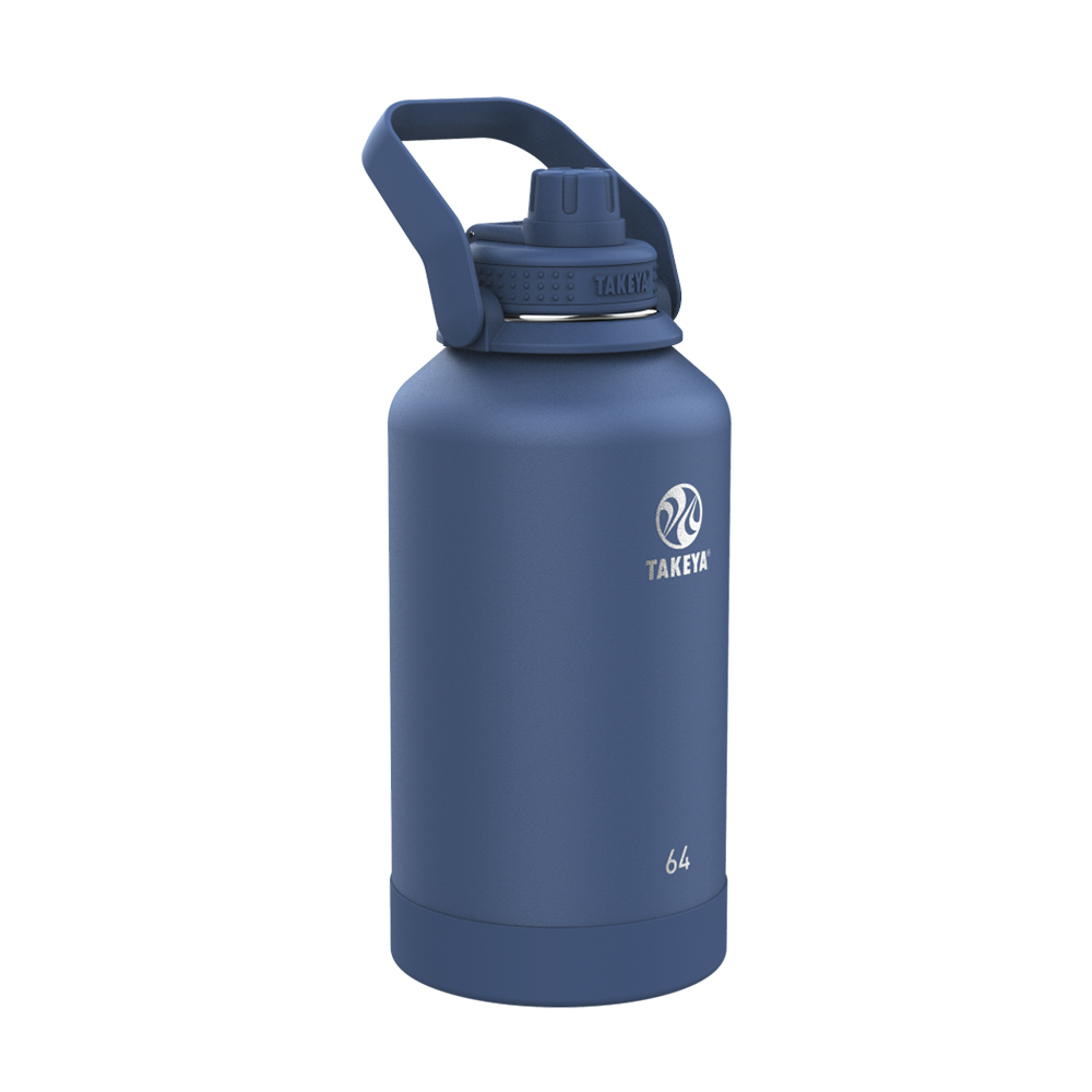 Customized Actives Water Bottle Spout Lid 64 oz Water Bottles from Takeya 