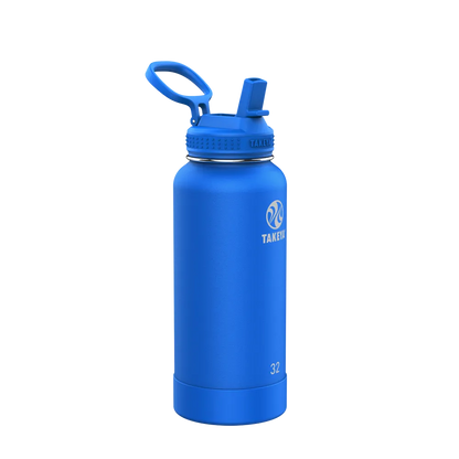 Customized Actives Water Bottle Straw Lid 32 oz Water Bottles from Takeya 