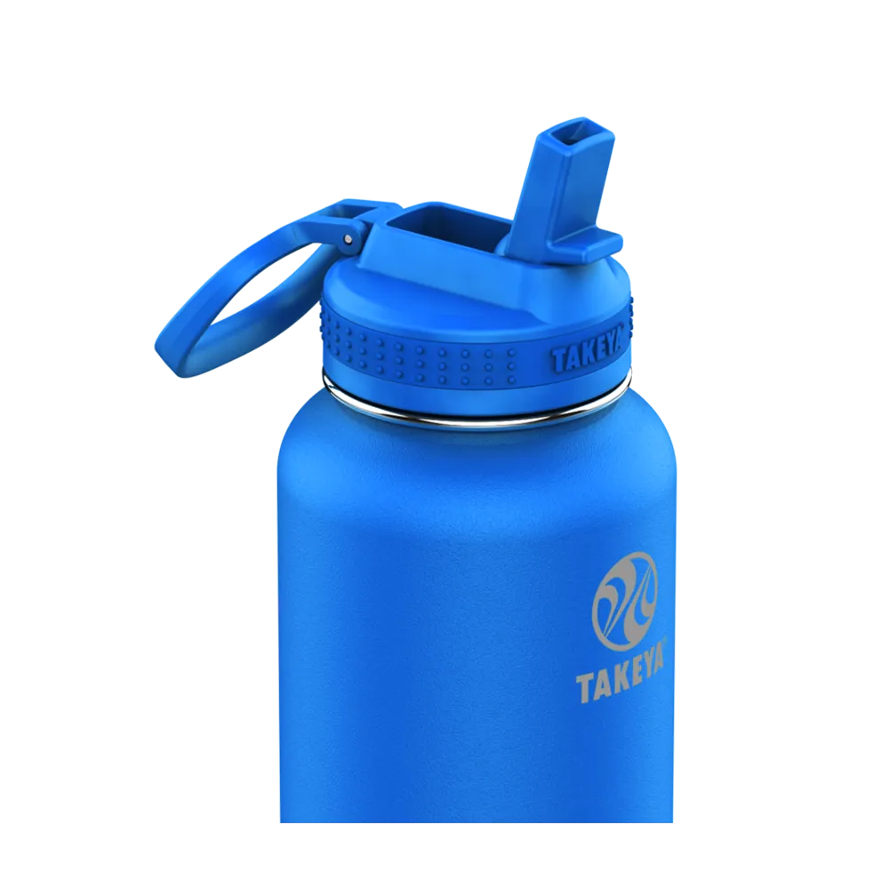 Customized Actives Water Bottle Straw Lid 32 oz Water Bottles from Takeya 