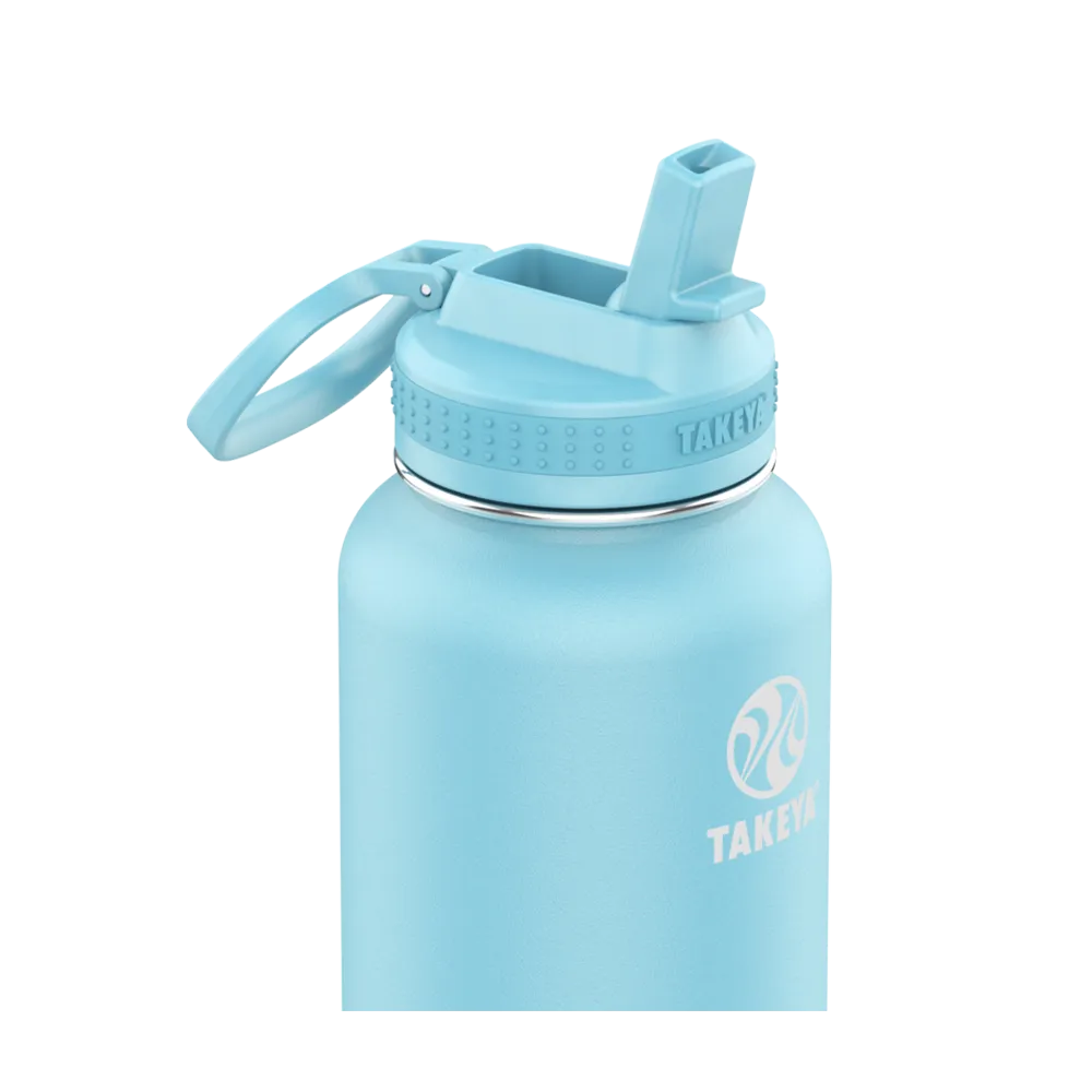 Customized Actives Water Bottle Straw Lid 32 oz Water Bottles from Takeya 