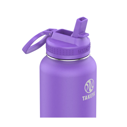Customized Actives Water Bottle Straw Lid 32 oz Water Bottles from Takeya 
