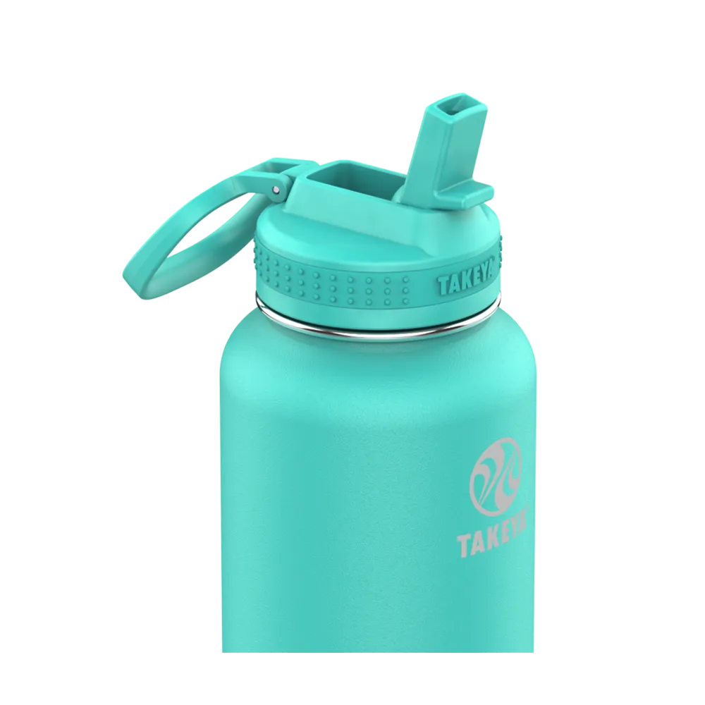 Customized Actives Water Bottle Straw Lid 32 oz Water Bottles from Takeya 