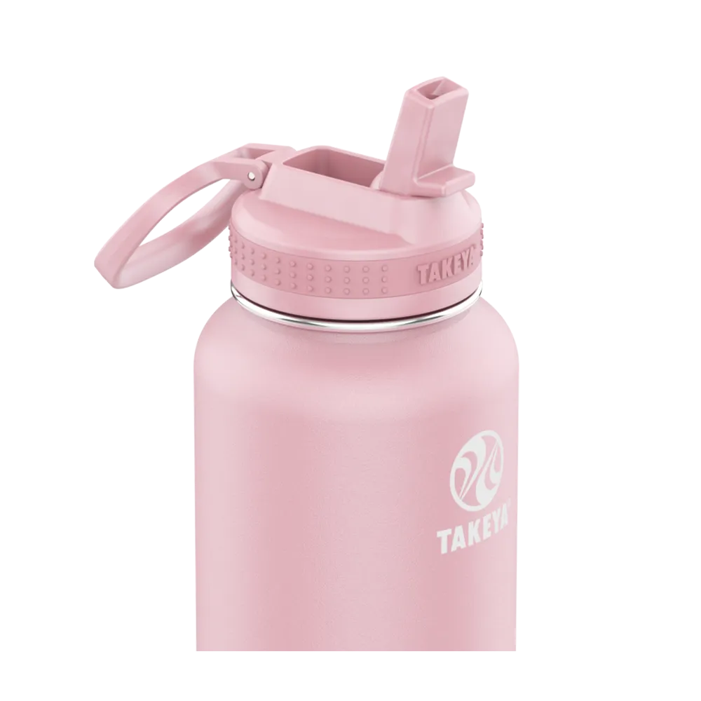 Customized Actives Water Bottle Straw Lid 40 oz Water Bottles from Takeya 
