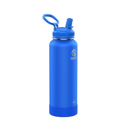 Customized Actives Water Bottle Straw Lid 40 oz Water Bottles from Takeya 