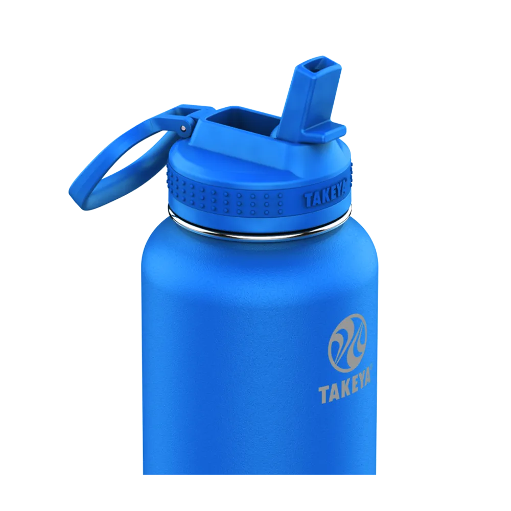 Customized Actives Water Bottle Straw Lid 40 oz Water Bottles from Takeya 